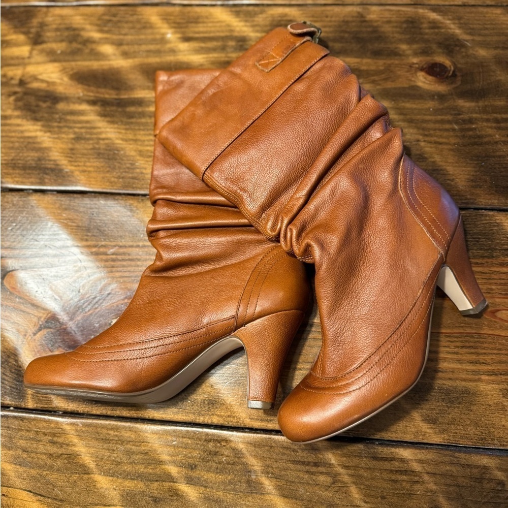 STEVE MADDEN LEGION Boots COGNAC BROWN SIZE 9 - Picture 2 of 14
